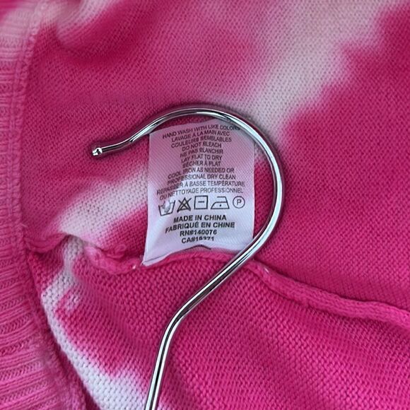 NWT GENERATION LOVE Anna Tie Dye Knit Jogger In Pink & White Size S - Picture 10 of 12